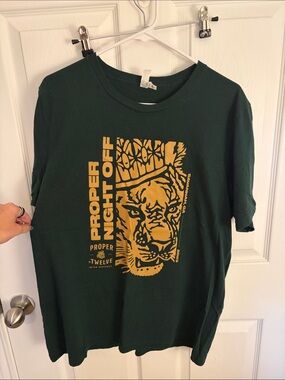 Proper Twelve “Proper Night Off” Forest Green Short Sleeve Tee